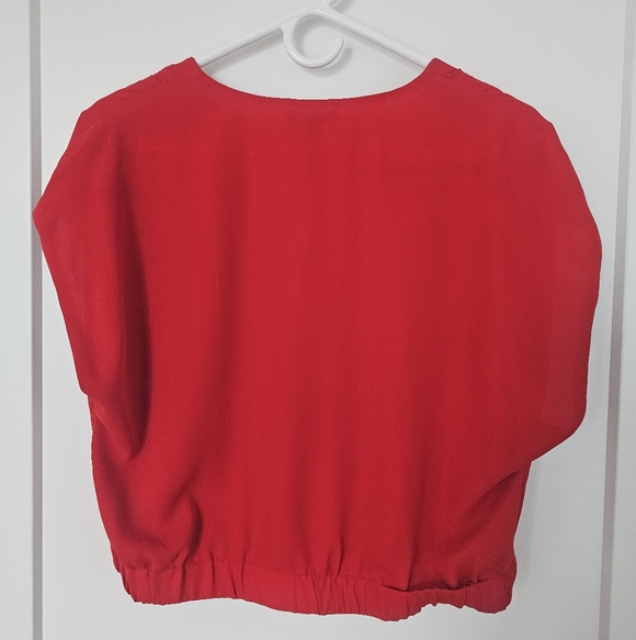 Dynamite Vibrant Red Blouse - Picture 2 of 2